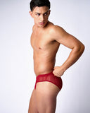 TEAMM8 Romeo Sheer Bikini Brief - Cherry