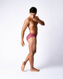 TEAMM8 Romeo Sheer Bikini Brief - Cherry