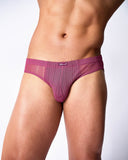 TEAMM8 Romeo Sheer Bikini Brief - Cherry