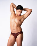 TEAMM8 Romeo Sheer Bikini Brief - Cherry