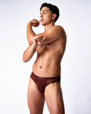 TEAMM8 Romeo Sheer Bikini Brief - Cherry