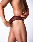 TEAMM8 Romeo Sheer Bikini Brief - Cherry