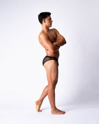 TEAMM8 Romeo Sheer Bikini Brief - Mahogany