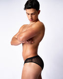 TEAMM8 Romeo Sheer Bikini Brief - Cherry