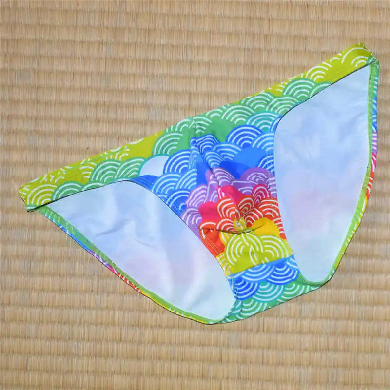 Rainbow Clouds Low Cut Swim Brief