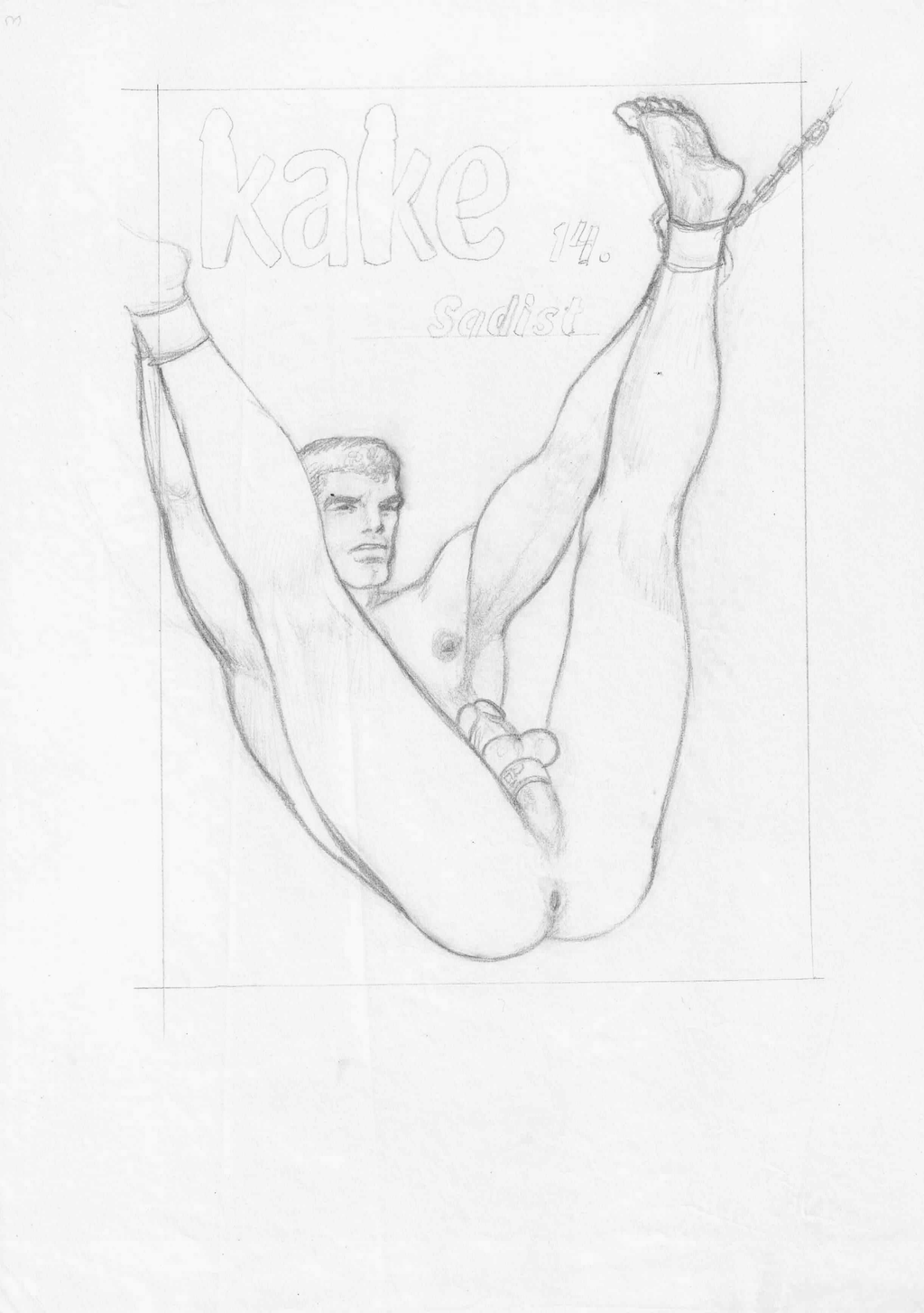 Tom of Finland, Untitled, ca 1973 (KAKE: SADIST, Issue 14, Cover)
