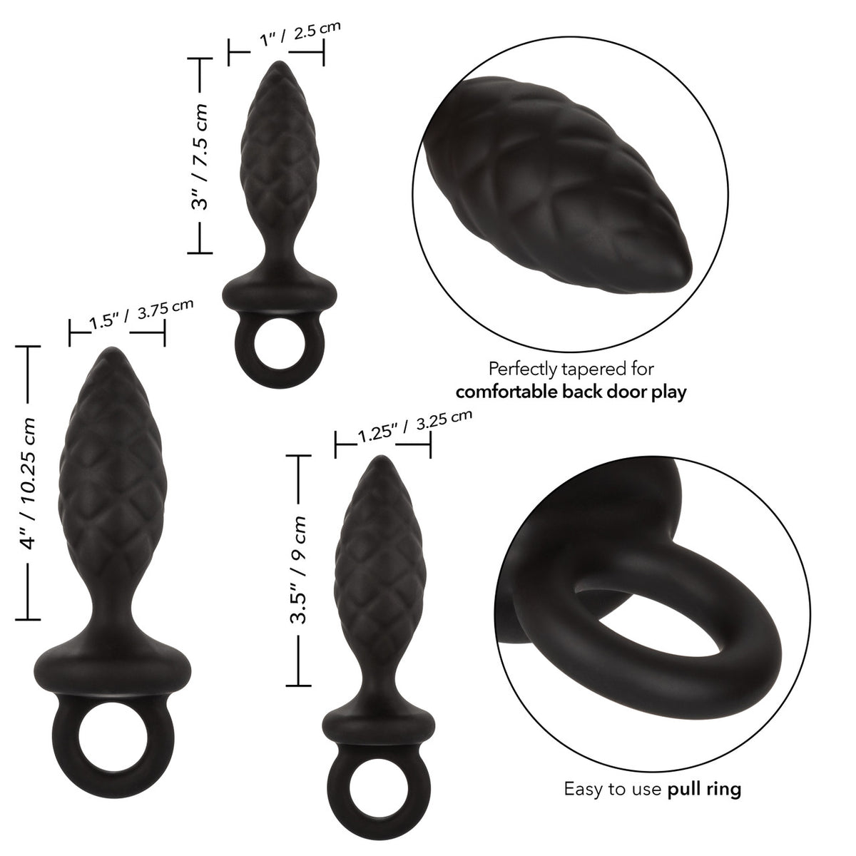 Anal Toys Silicone Anal Probe Kit (Set of 3)
