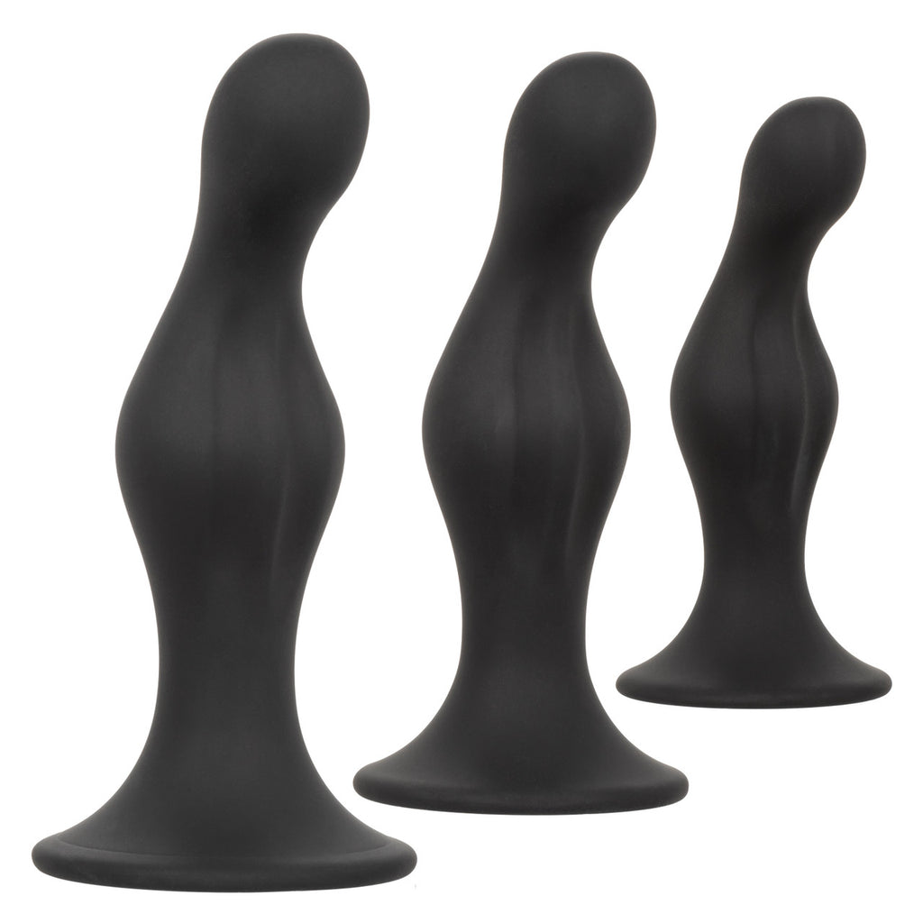 Anal Toys Silicone Anal Ripple Plug Kit (3 Piece)
