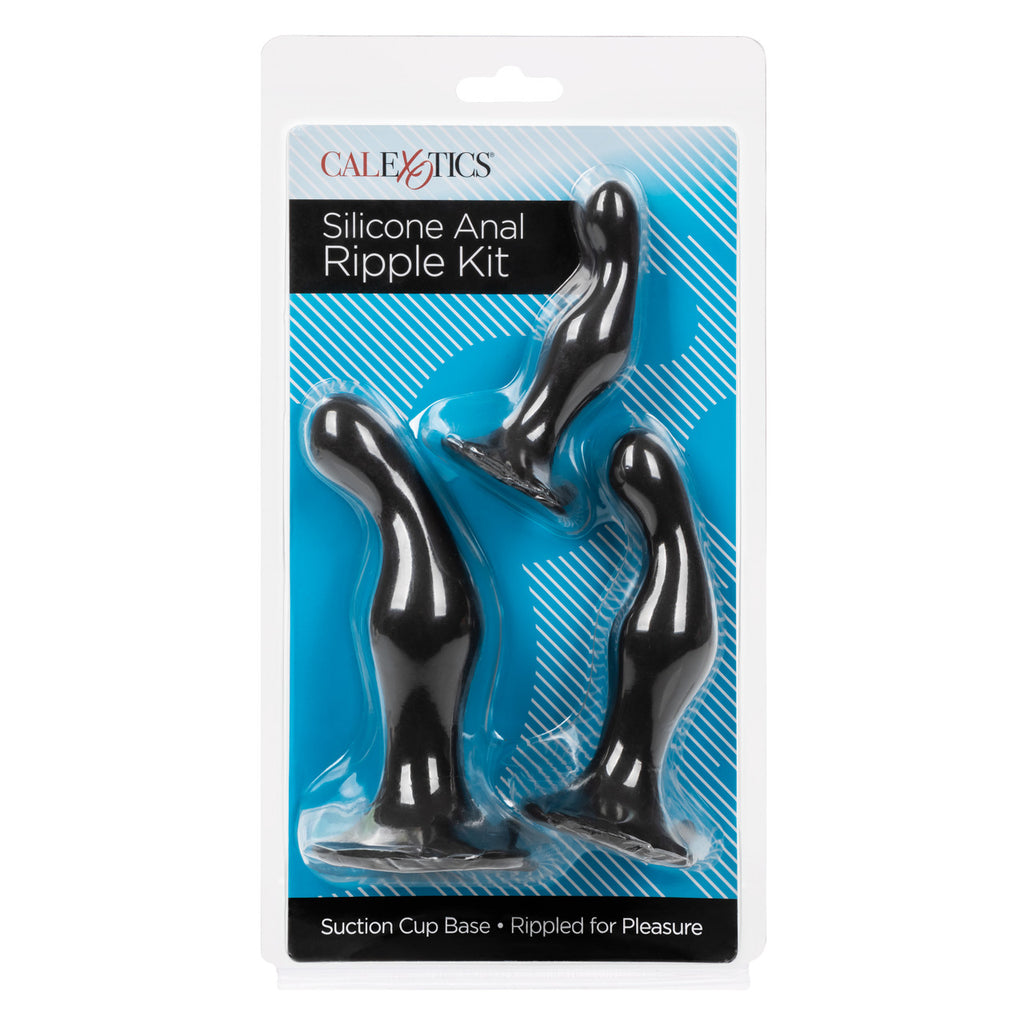 Anal Toys Silicone Anal Ripple Plug Kit (3 Piece)