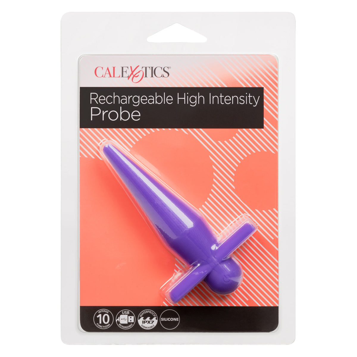 Anal Toys Rechargeable Silicone High Intense Probe - Purple