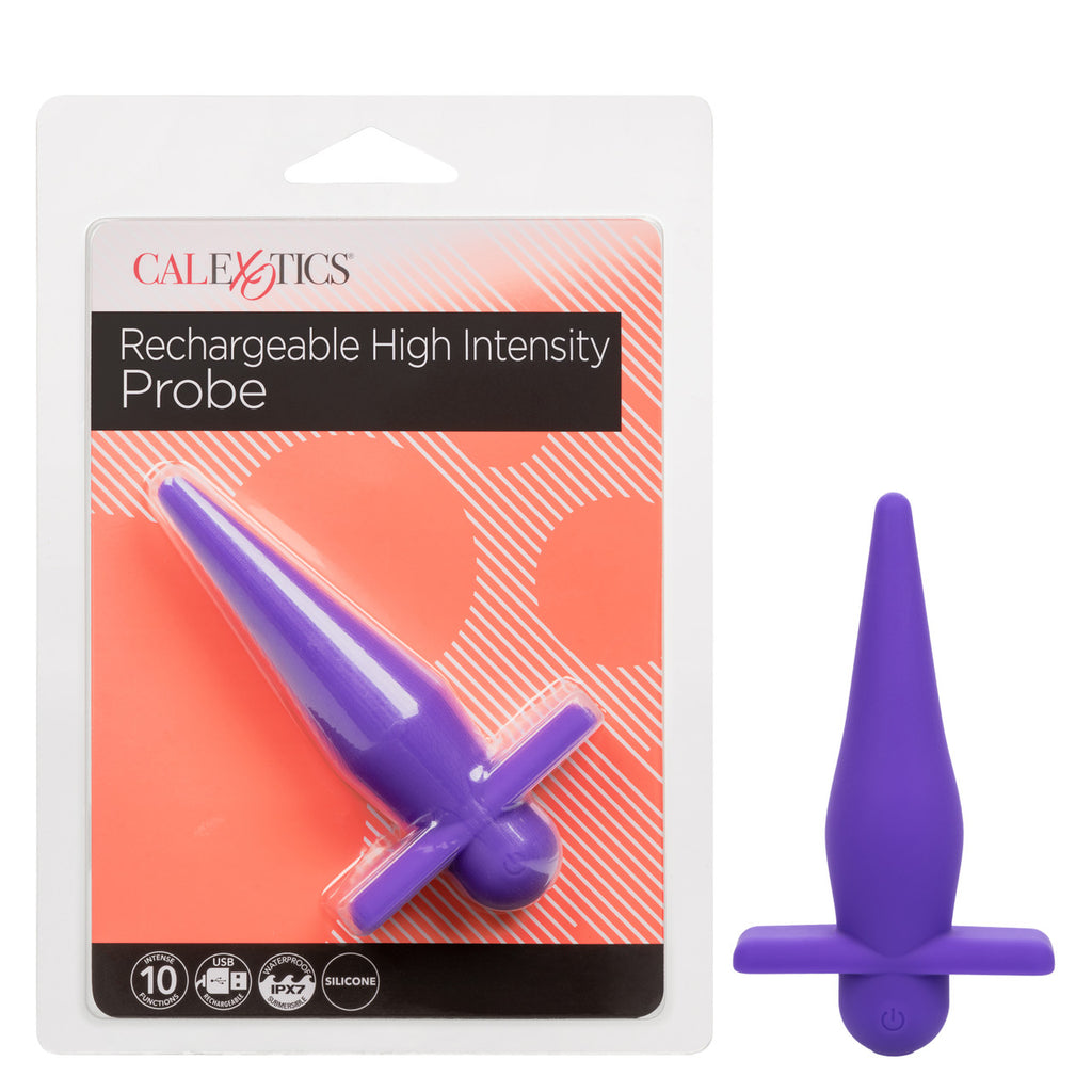 Anal Toys Rechargeable Silicone High Intense Probe - Purple