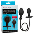 Anal Toys Weighted Silicone Inflatable Plug Large