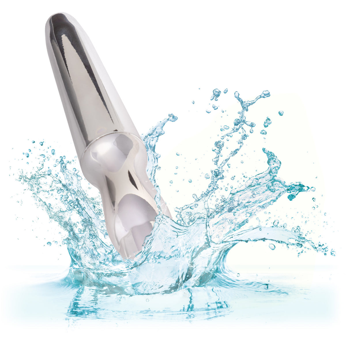 Anal Toys Rechargeable Silicone Anal Probe - Silver