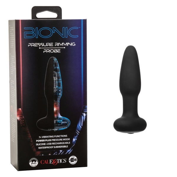 Bionic Pressure Rimming Probe Rechargeable Silicone Anal Stimulator