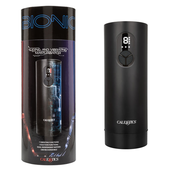 Bionic Sucking and Vibrating Rechargeable Masturbator