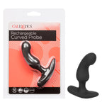 Anal Toys Rechargeable Curved Probe Silicone Anal Stimulator