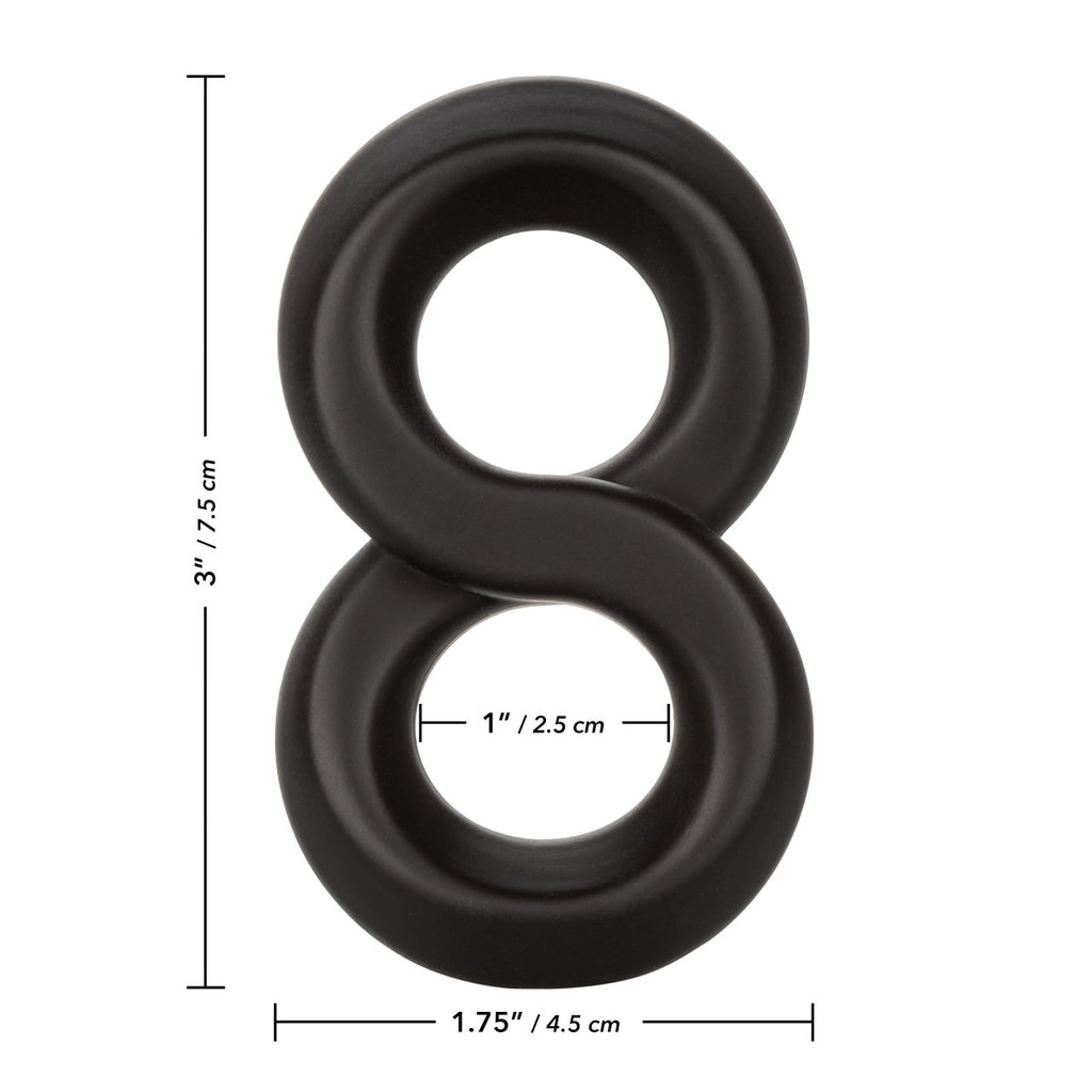 Rings! Ultra-Soft Crazy 8 Dual Silicone Cock Ring