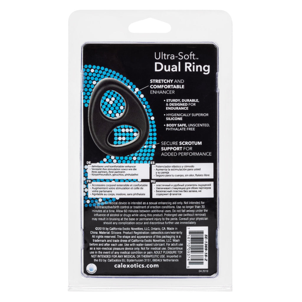 Rings! Ultra-Soft Dual Ring Silicone Cock Ring
