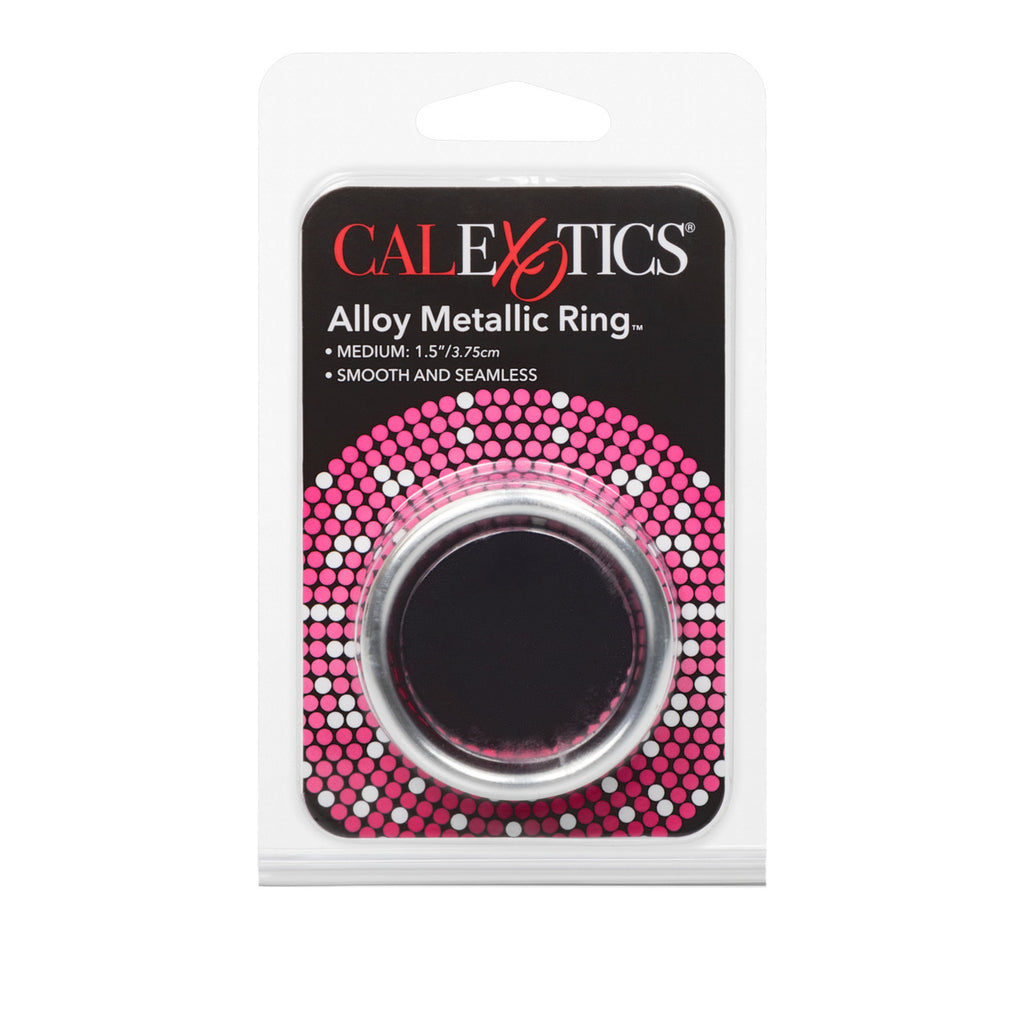 Rings! Alloy Metallic Cock Ring - Medium - 1.5in - Silver