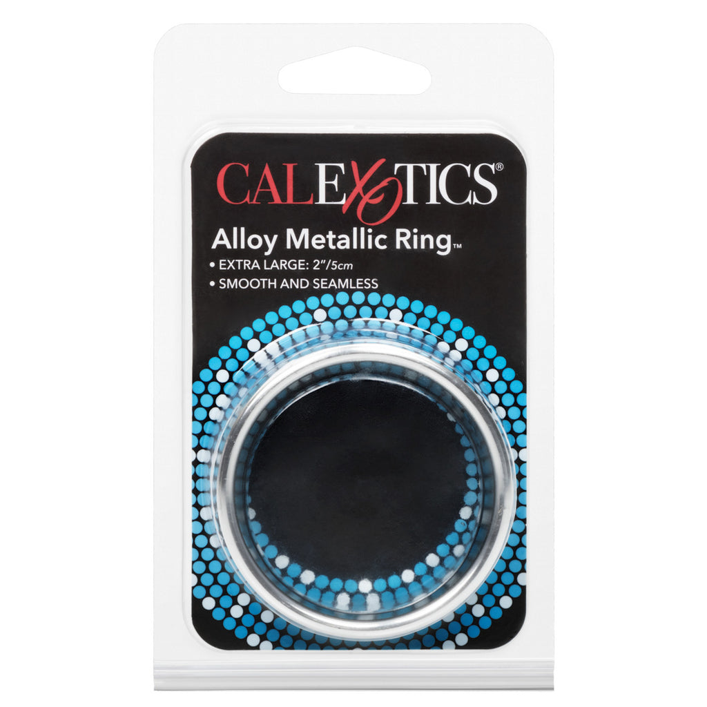 Rings! Alloy Metallic Cock Ring - Extra Large - 2in - Silver