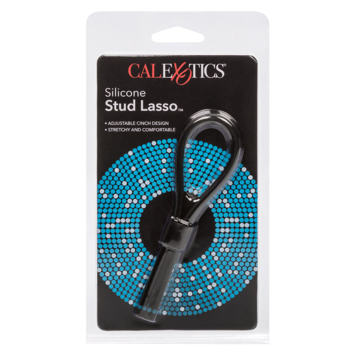 Rings! Silicone Stud Lasso Cock Ring - Black