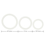 Rings! Tri Rings Cock Ring Set (3 Piece Set) - GLOW IN THE DARK