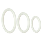 Rings! Tri Rings Cock Ring Set (3 Piece Set) - GLOW IN THE DARK