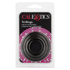 Rings! Tri Rings Cock Ring Set (3 Piece Set) - Black