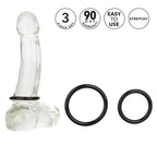 Rings! Tri Rings Cock Ring Set (3 Piece Set) - Black