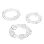 Rings! Island Rings Cock Rings (3 piece set) - Clear