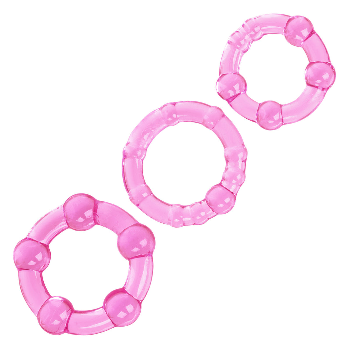 Rings! Island Rings Cock Rings (3 piece set) - Pink