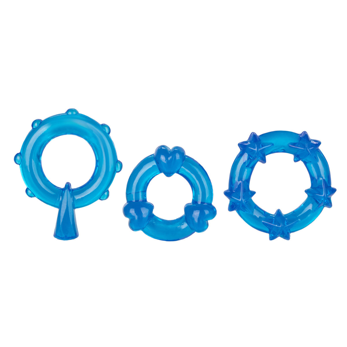 Rings! Magic C Rings Cock Rings (3 Piece Set) - Blue