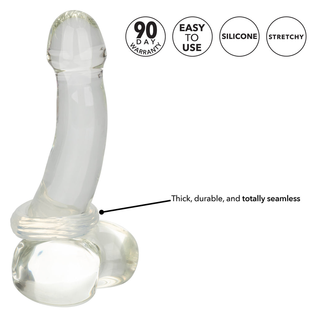 Rings! Premium Silicone Cock Ring - Medium - Clear