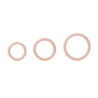 Rings! Silicone Support Rings Cock Rings (3 Piece Set) - Ivory