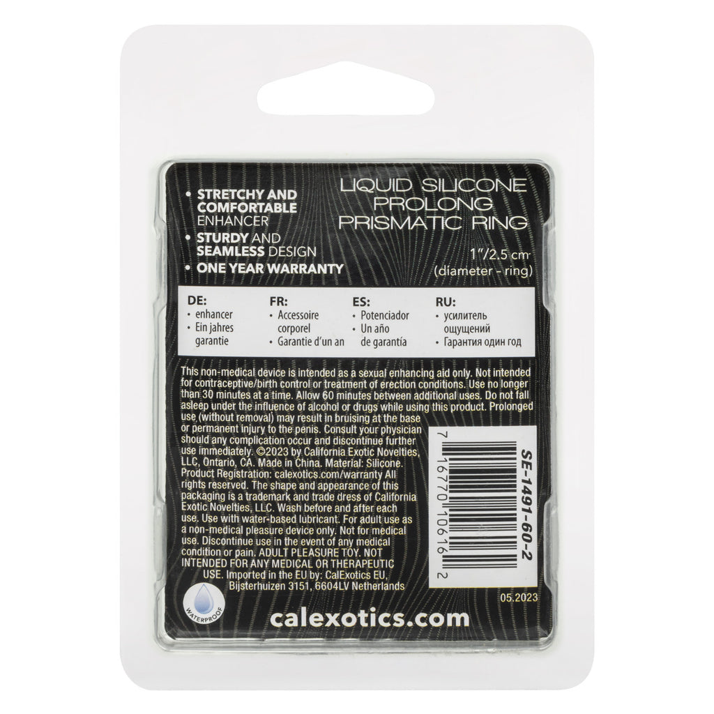 Alpha Liquid Silicone Prolong Presmatic Cock Ring