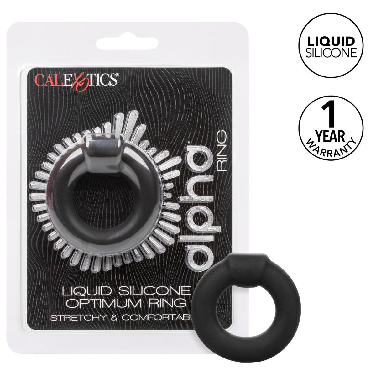 Alpha Liquid Silicone Optimum Ring - Black