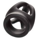 Alpha Liquid Silicone Dual Cage & Ring - Black