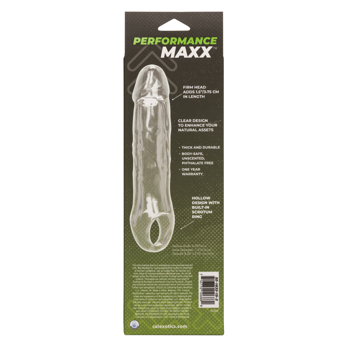 Performance Maxx Clear Extension 7.5 inches