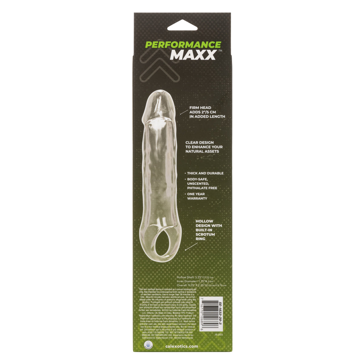 Performance Maxx Clear Extension 7.5 inches