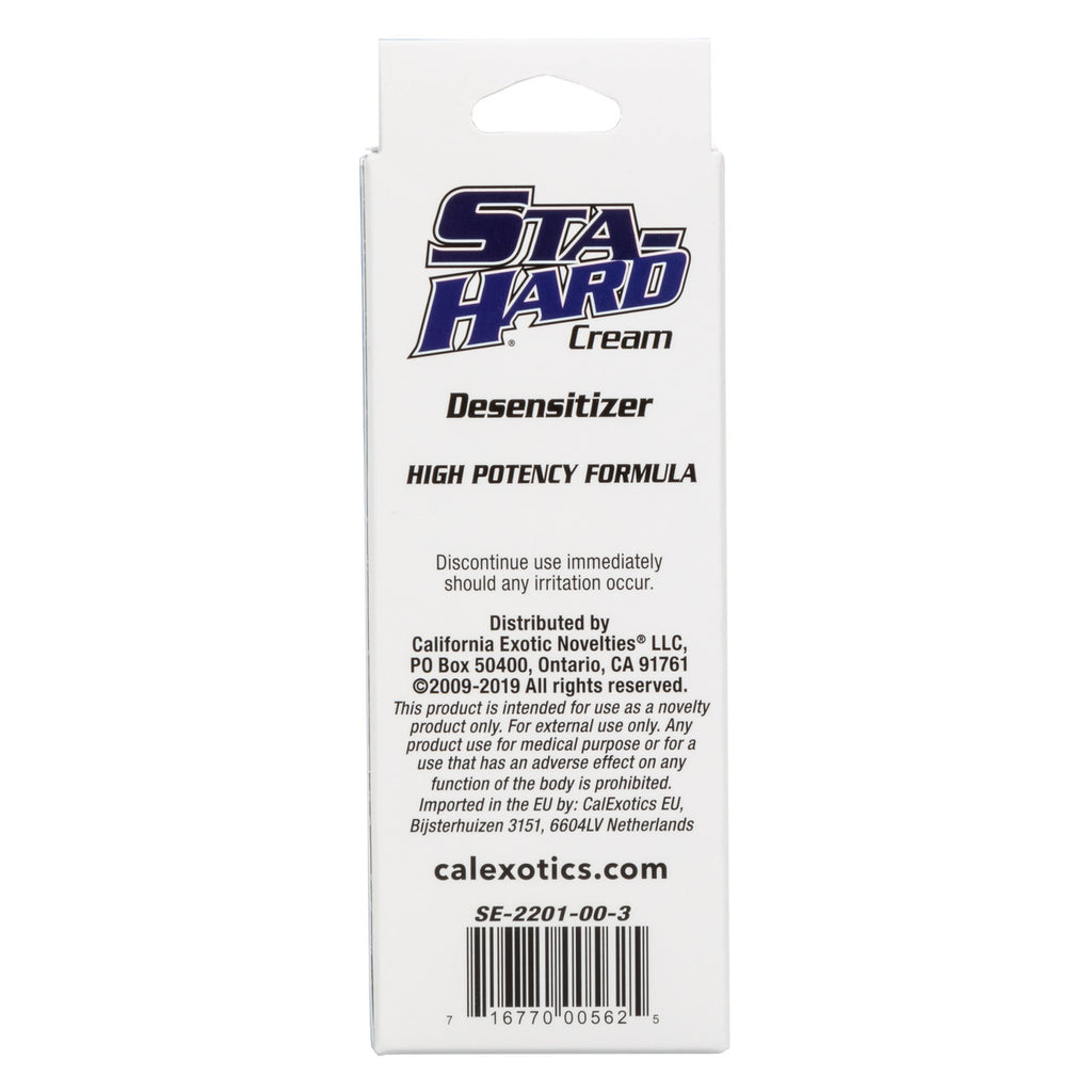 Sta-Hard Cream Male Genital Desensitizer 2oz