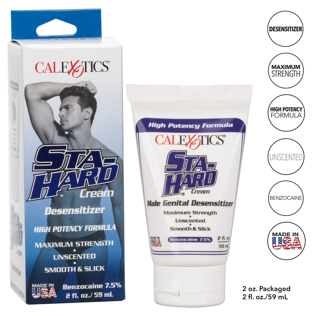 Sta-Hard Cream Male Genital Desensitizer 2oz
