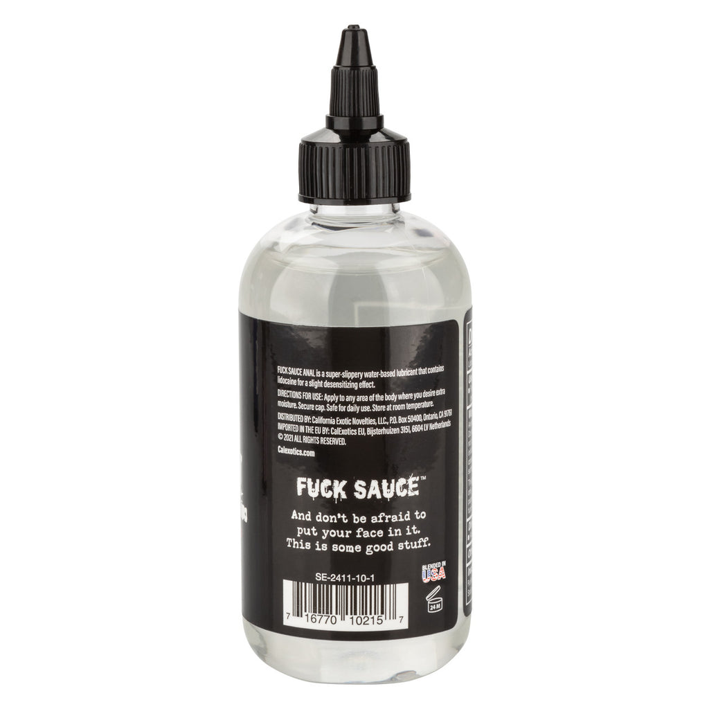 Fuck Sauce Anal Numbing Water Based Lubricant 8oz