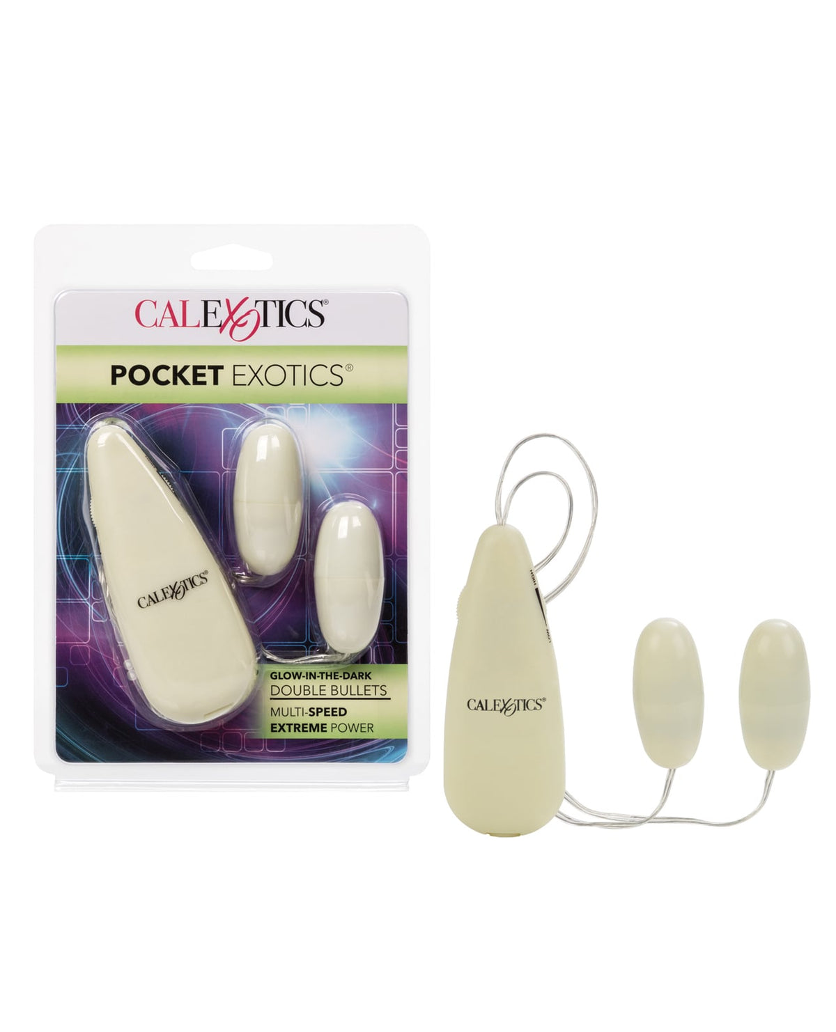 Pocket Exotics Glow In The Dark Double Bullets