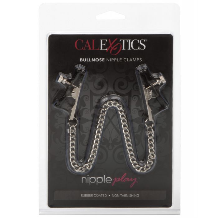 Nipple Play Bull Nose Nipple Clamps - Silver