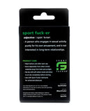 Sport Fucker Silicone Muscle Ball Stretcher - Black