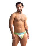 Sport Fucker Jersey Jock - XL Green/White
