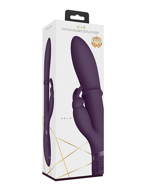Shots Vive Halo Up + Down Ring G-Spot Rabbit - Purple
