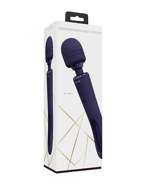 Shots Vive Kiku Double Ended Wand + G-Spot Stimulator - Purple