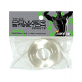 Ignite Thick Power Stretch Donut Cock Ring - Clear