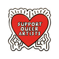 Support Queer Artists Enamel Pin